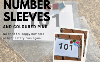 Number sleeves and Coloured Pins